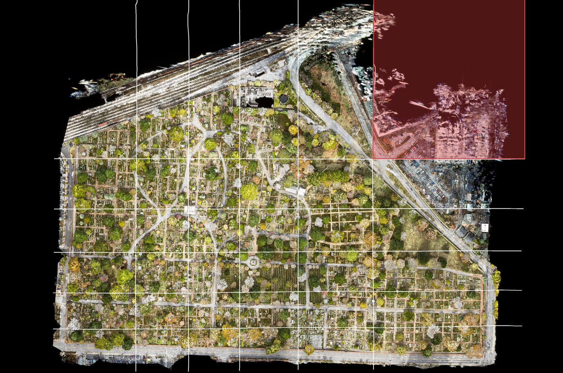 The six-by-six grid